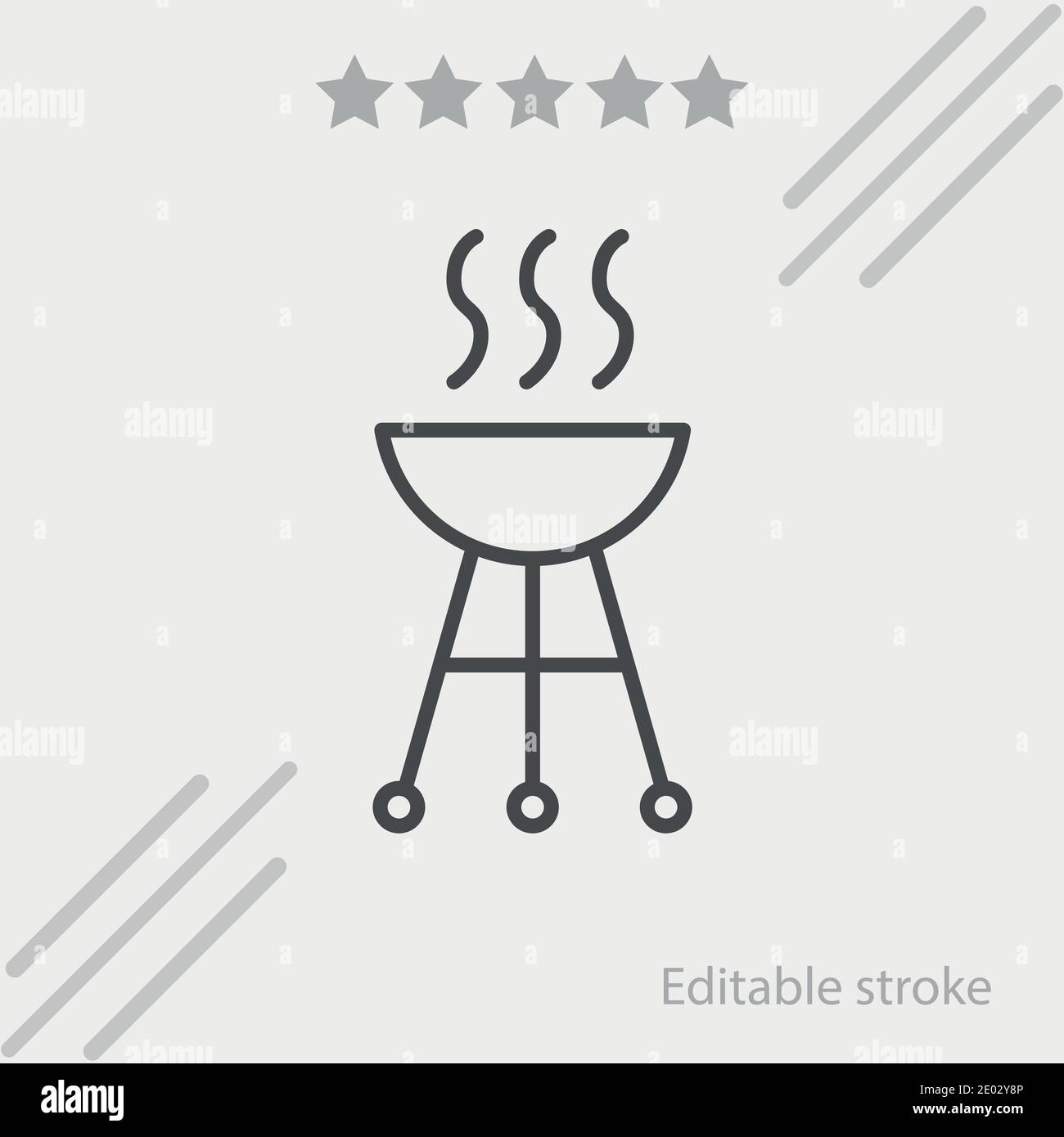 garden barbecue vector icon modern simple vector illustration Stock ...