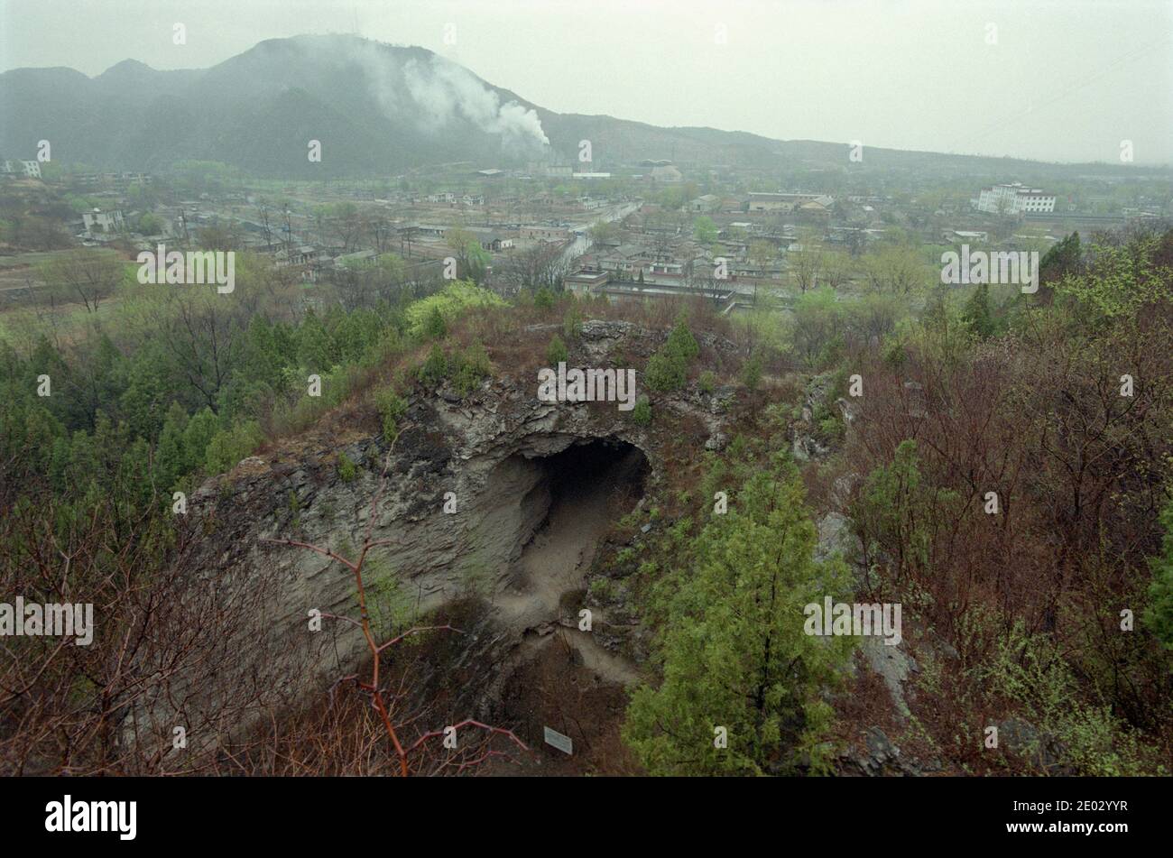 Peking Man complex at Zhoukoudian, in Fangshan district of greater Beijing, China. Stock Photo