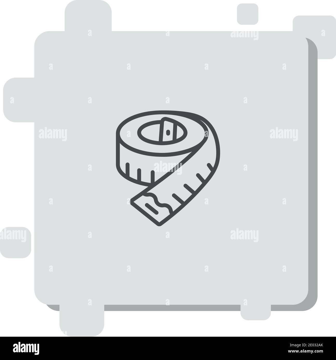tape measure vector icon modern simple vector illustration Stock Vector ...