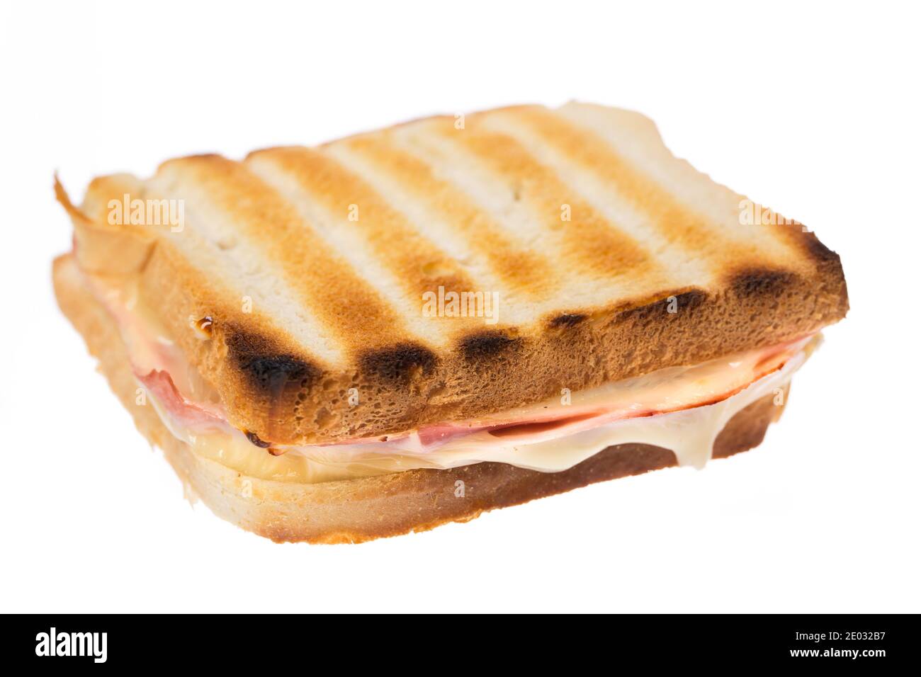 A simple toast on white background Stock Photo