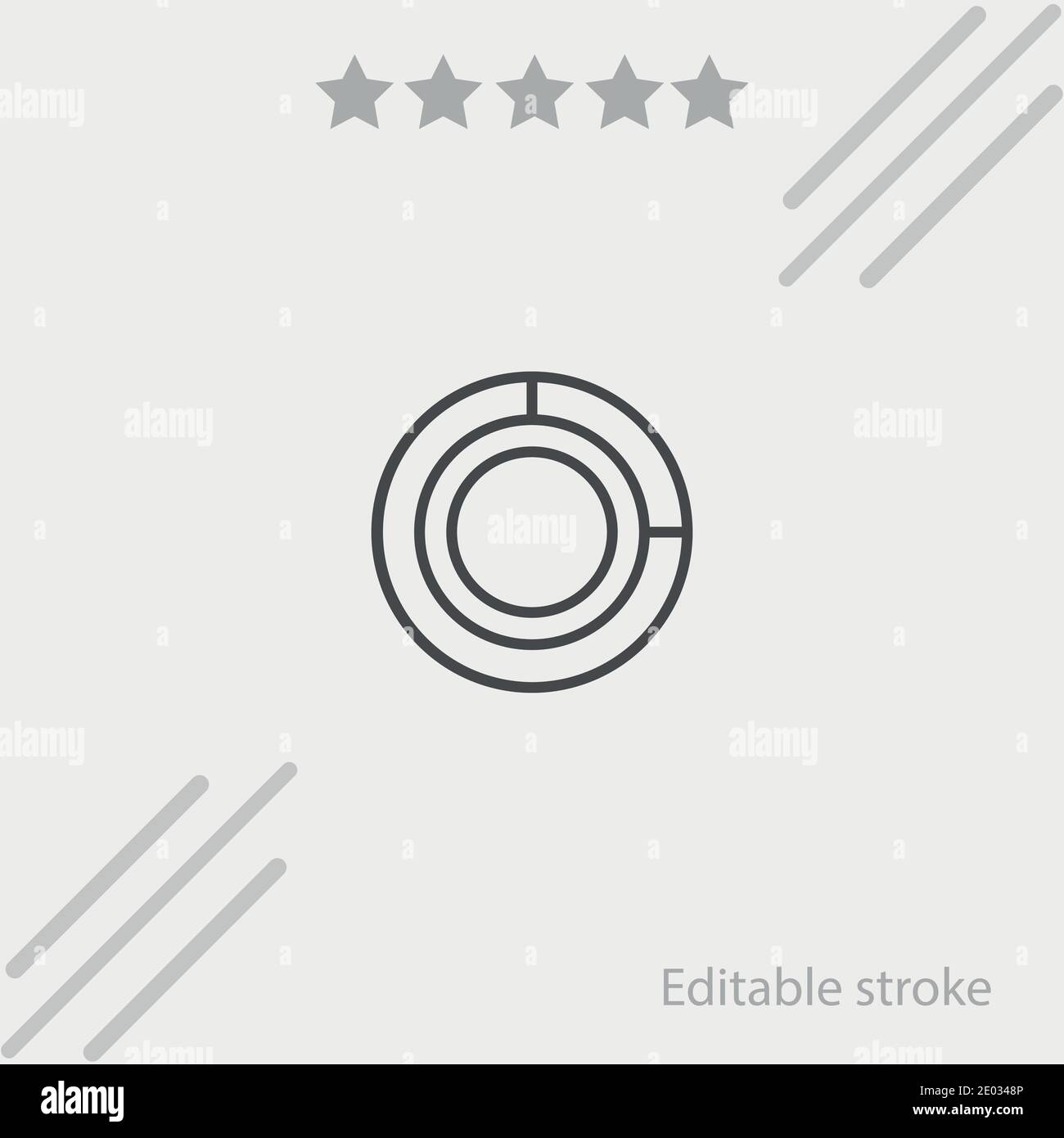pie chart vector icon modern simple vector illustration Stock Vector ...