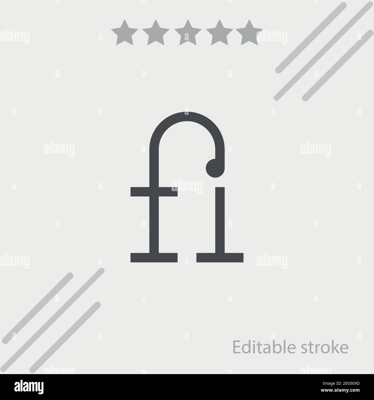 ligature vector icon modern simple vector illustration Stock Vector ...