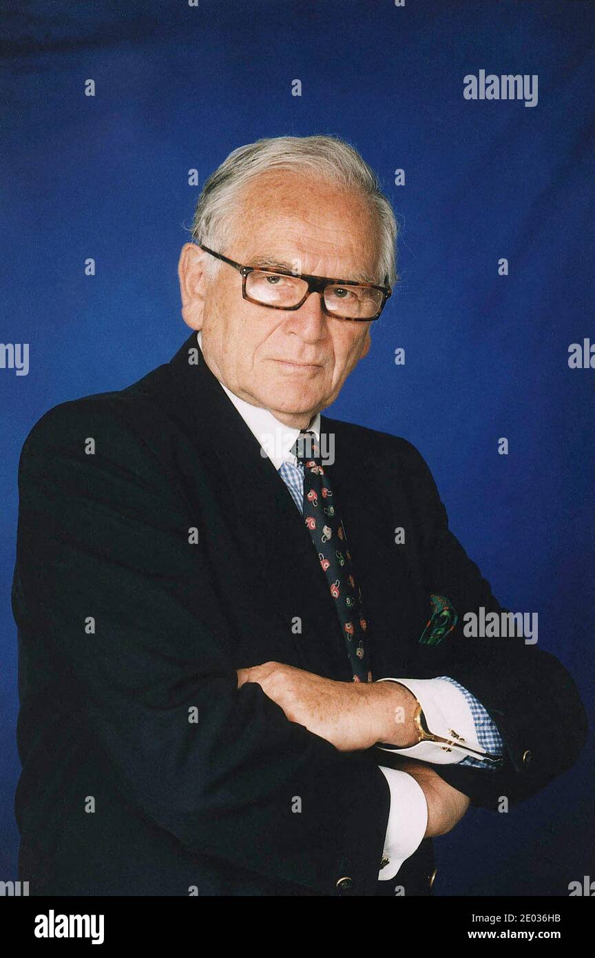 29th Dec 2020. Undated file photo of Perre Cardin. French fashion ...
