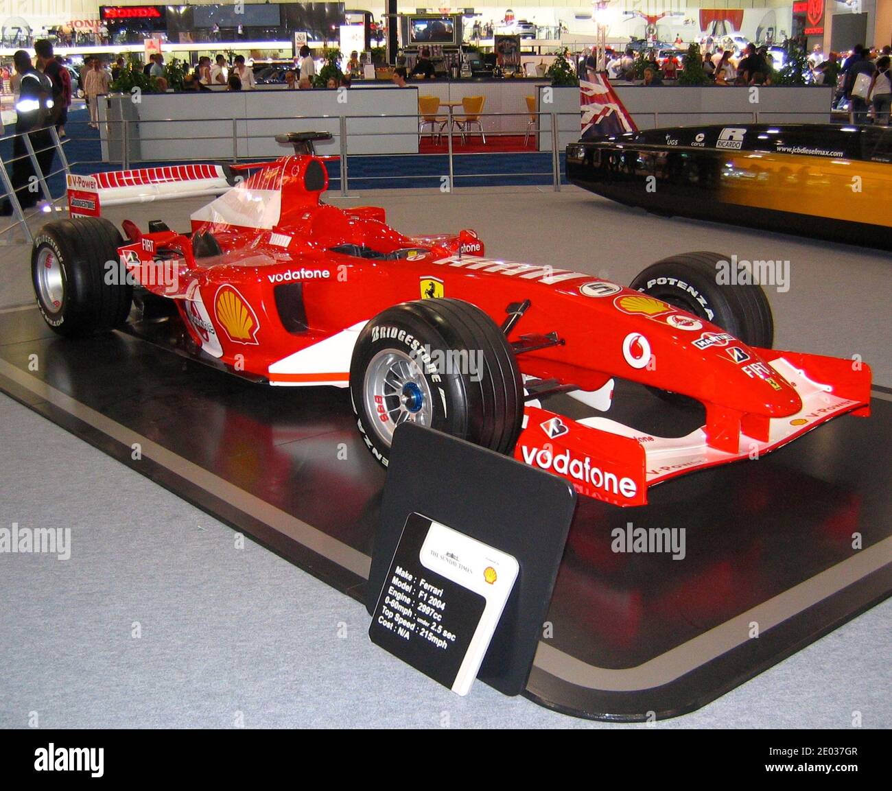 2004 Ferrari Formula 1 car on display at the London Motor Show London  England 2006 Stock Photo - Alamy