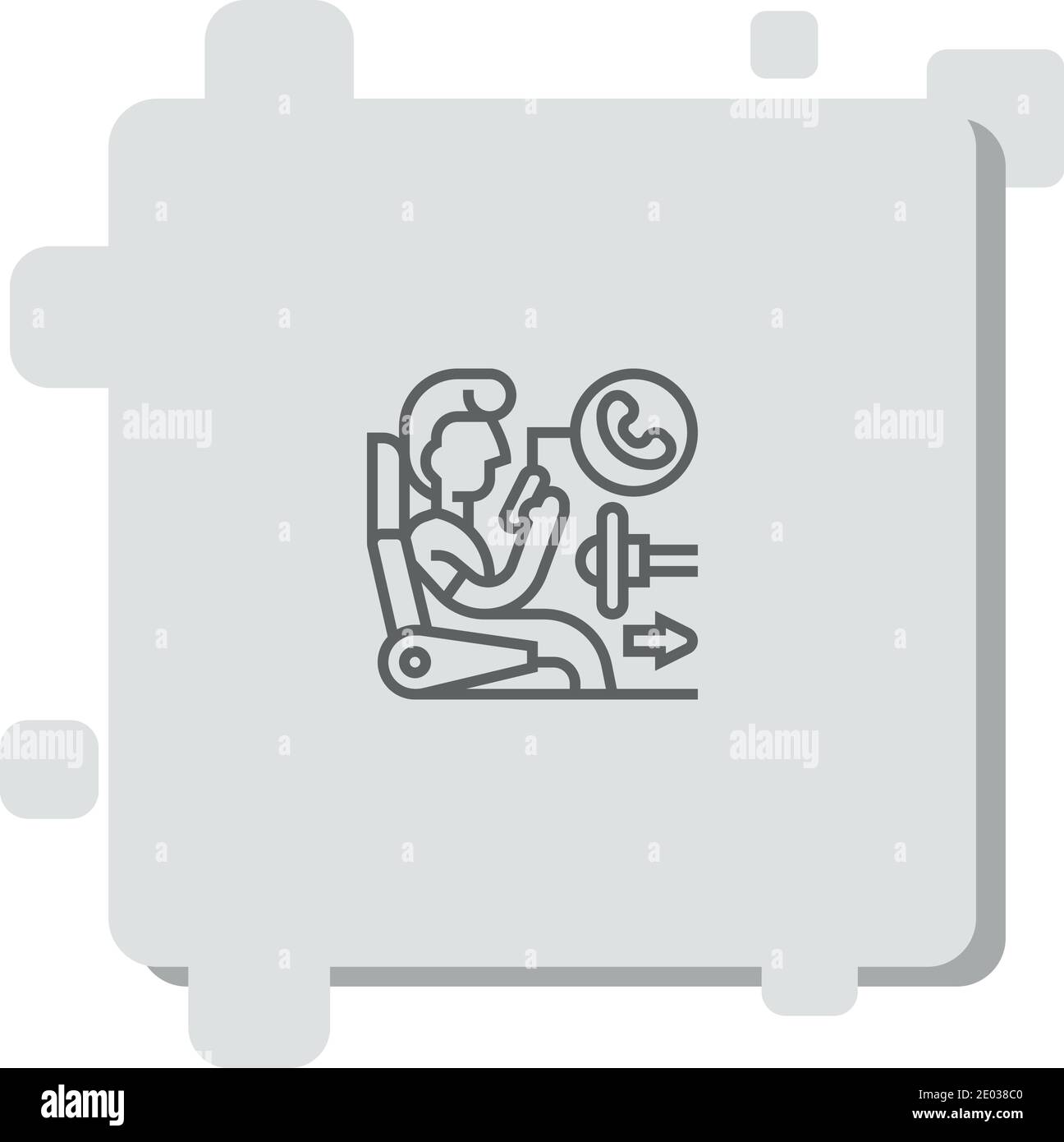 driverless car vector icon modern simple vector illustration Stock Vector