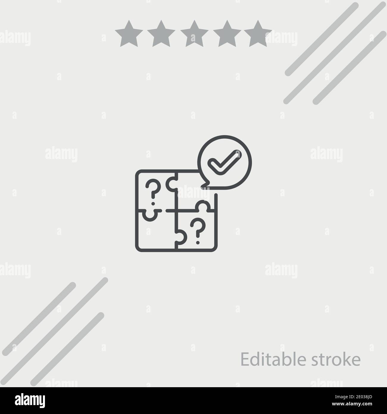 puzzle vector icon modern simple vector illustration Stock Vector Image ...