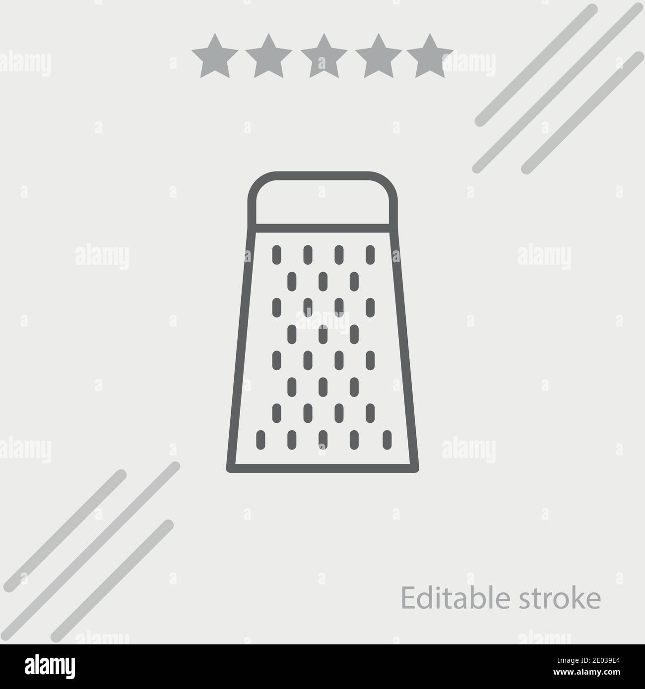 cheese grater vector icon modern simple vector illustration Stock