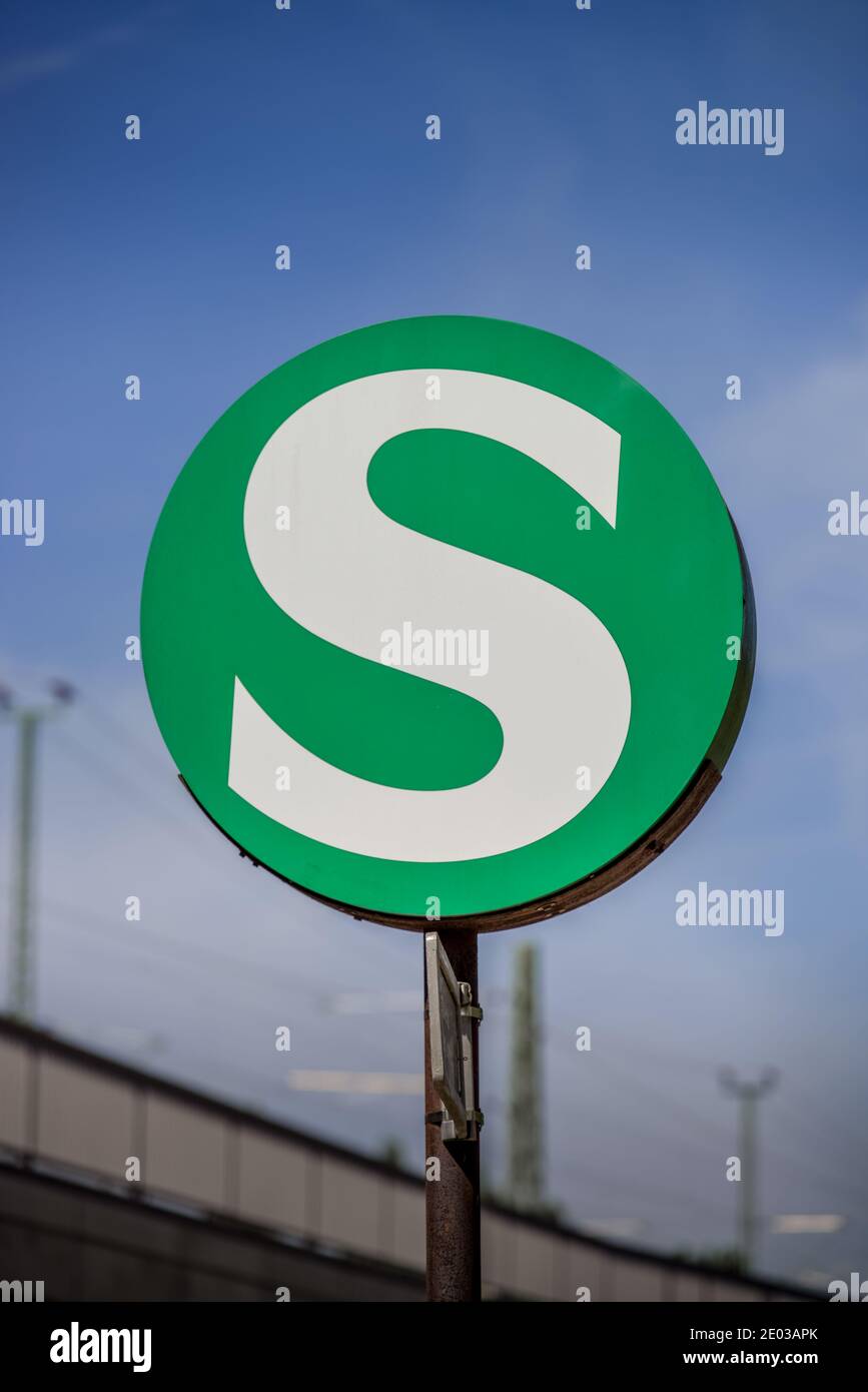 Signet S-Bahn, Berlin, Deutschland Stock Photo