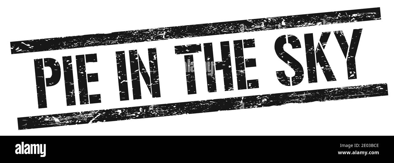 Pie in the sky stamp Black and White Stock Photos & Images Alamy