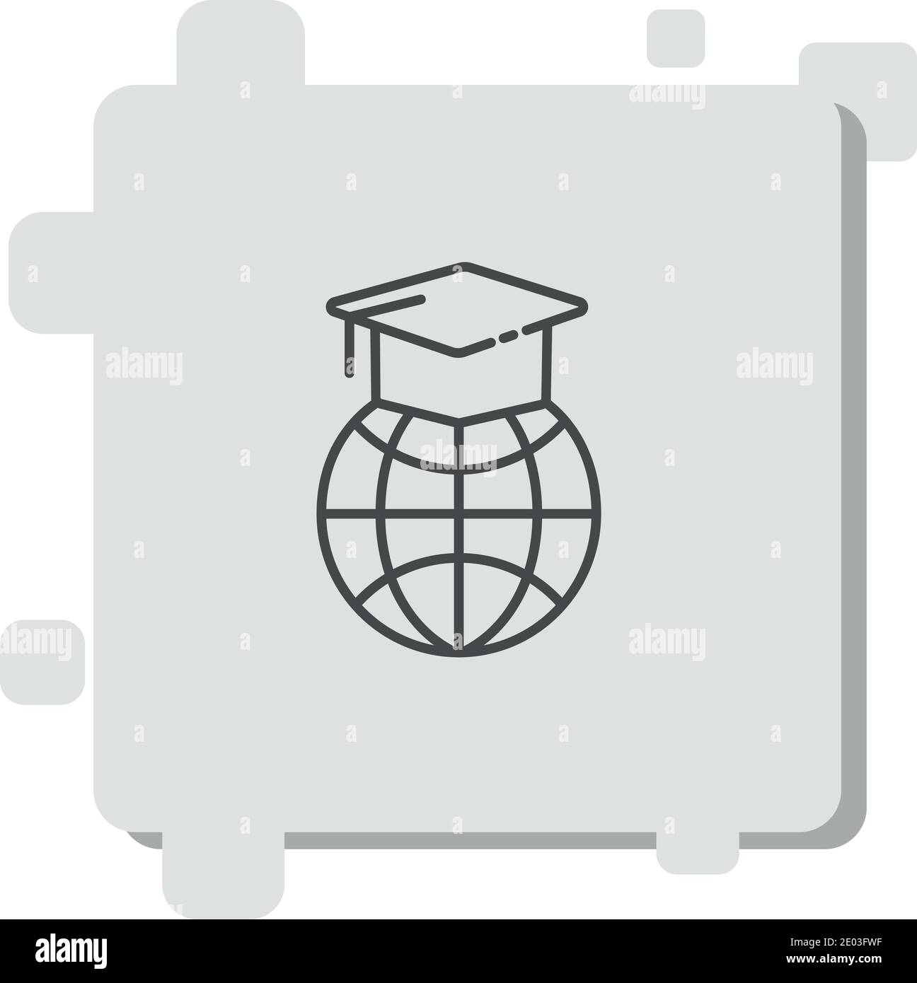 graduation vector icon modern simple vector illustration Stock Vector ...