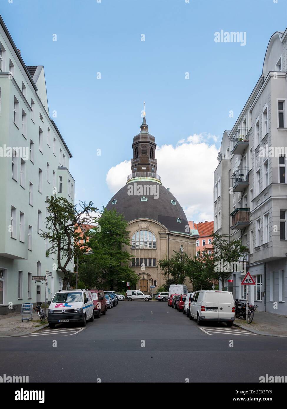 BERLIN, GERMANY - JUNE 14, 2020: Queen Louise Memorial Church In Berlin, Germany In Summer Stock Photo