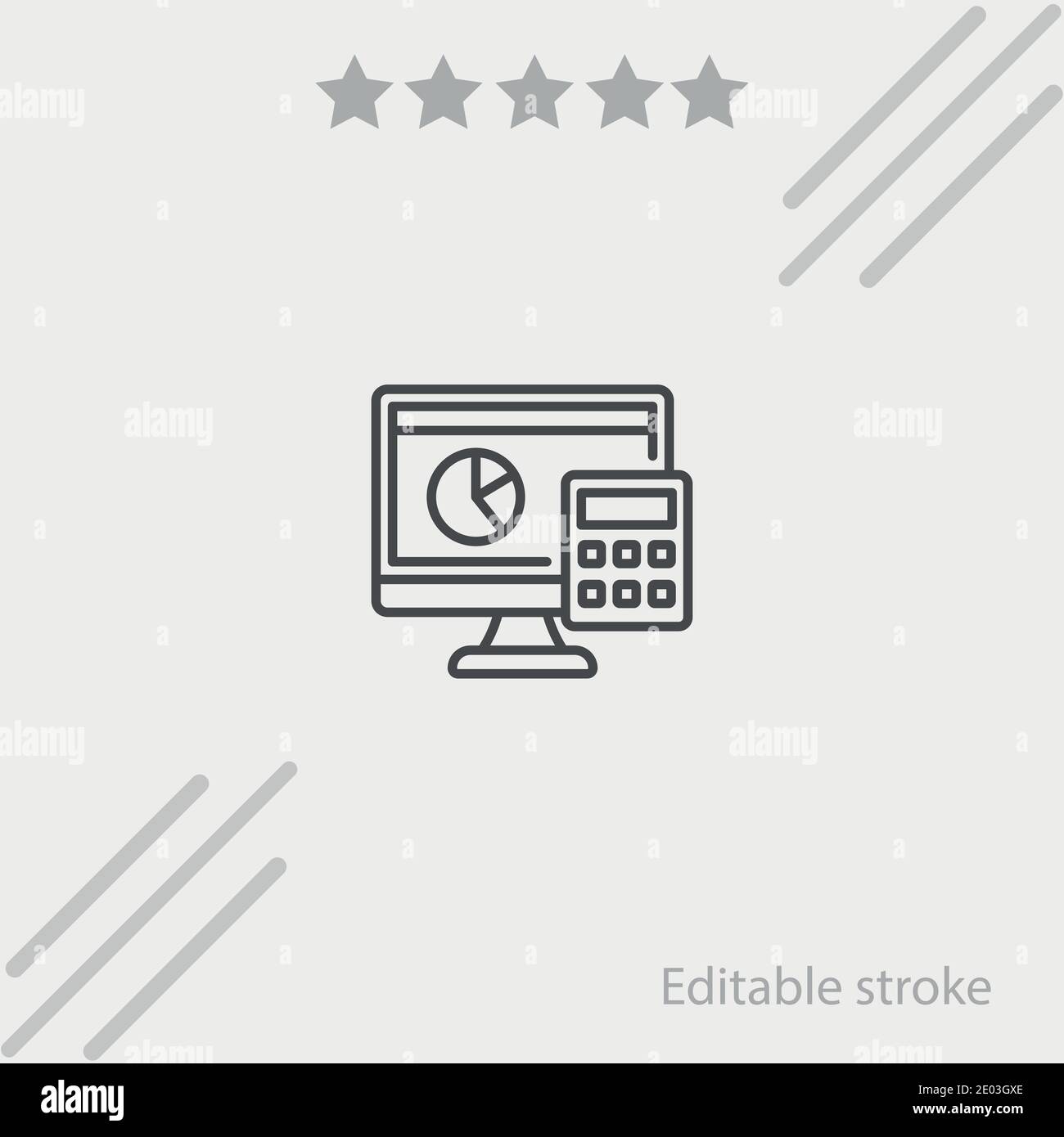 accounting vector icon modern simple vector illustration Stock Vector ...
