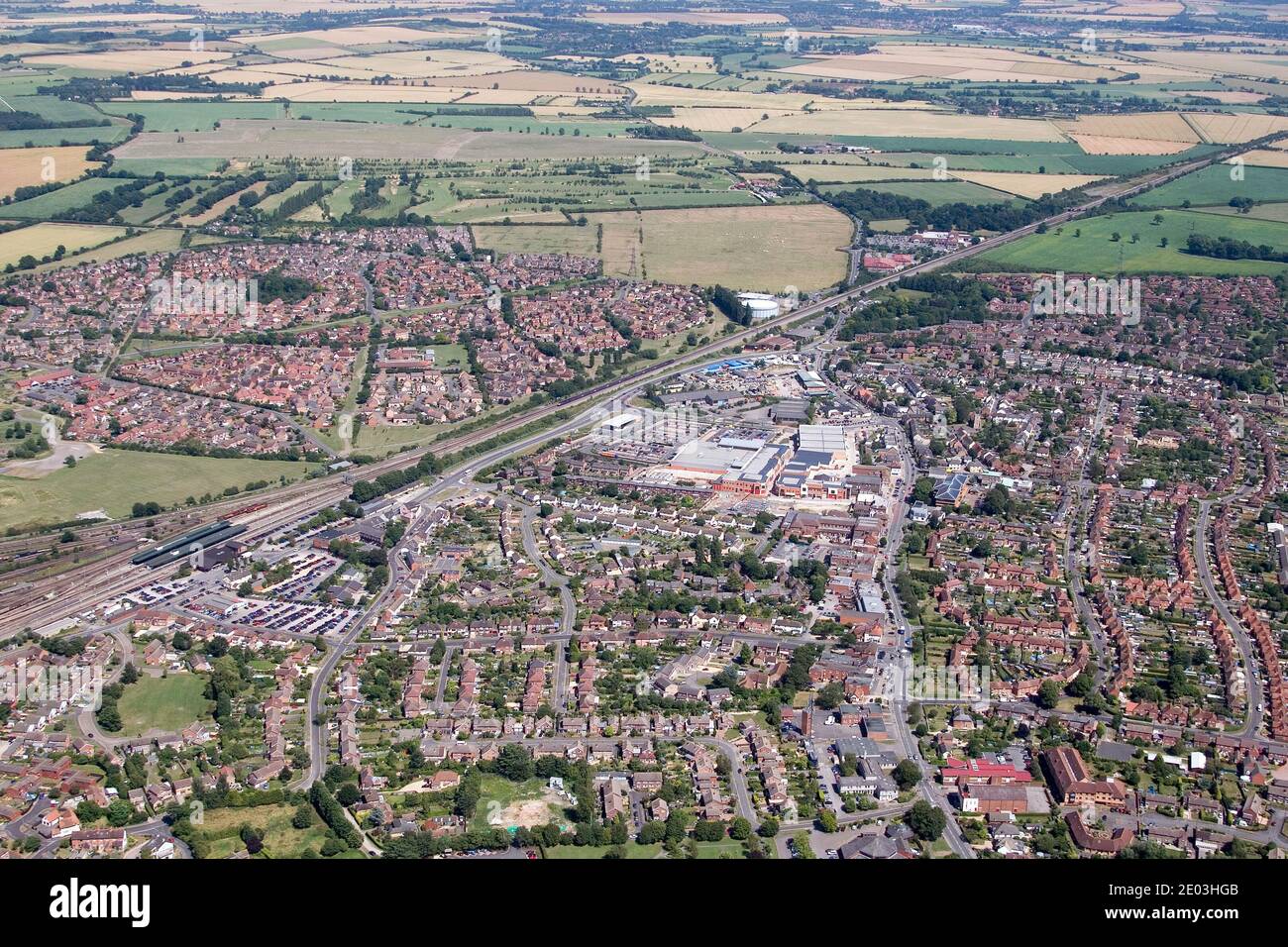 aerial view of Didcot, Oxfordshire Stock Photo Alamy