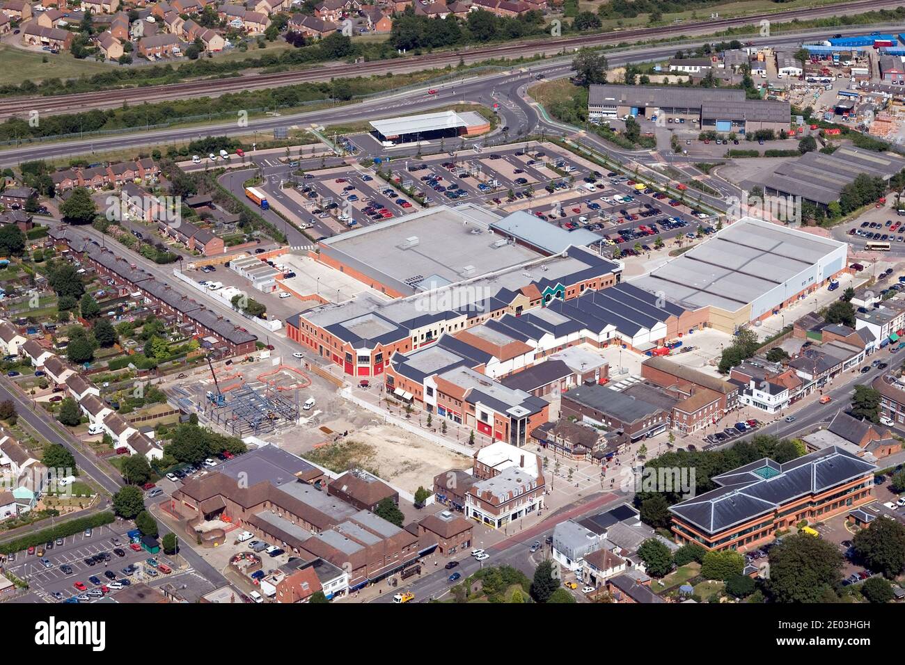 aerial view of Didcot, Oxfordshire Stock Photo Alamy