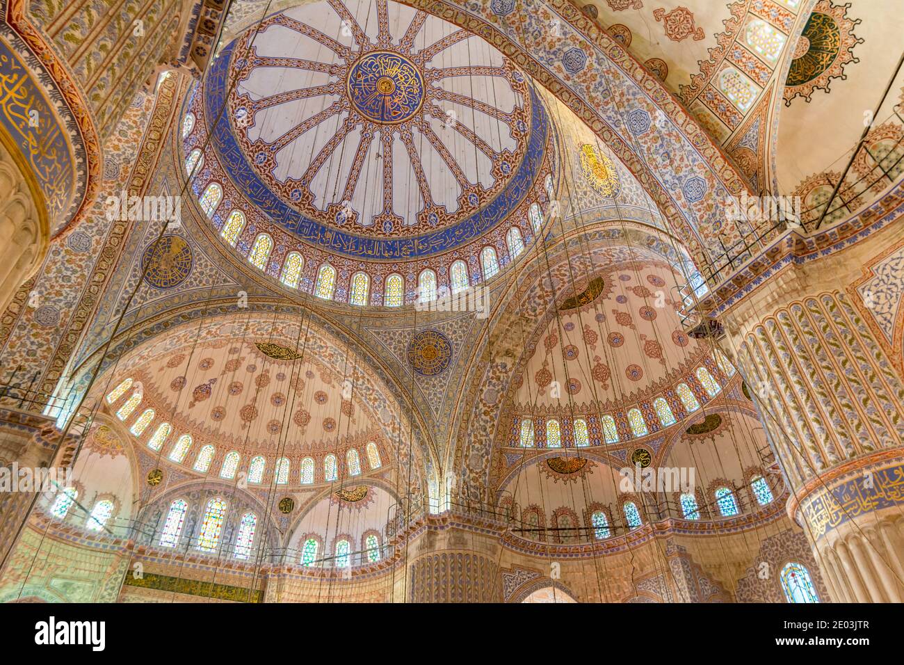 Interior Decoration Of Blue Mosque Also Called The Sultan Ahmed Mosque interior-decoration-of-blue-mosque-also-called-the-sultan-ahmed-mosque