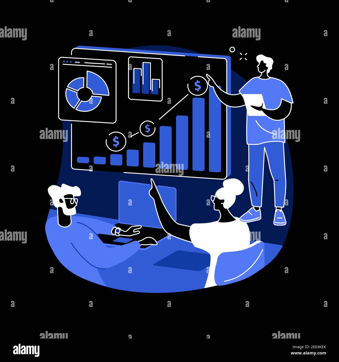 Business briefing abstract concept vector illustration Stock Vector