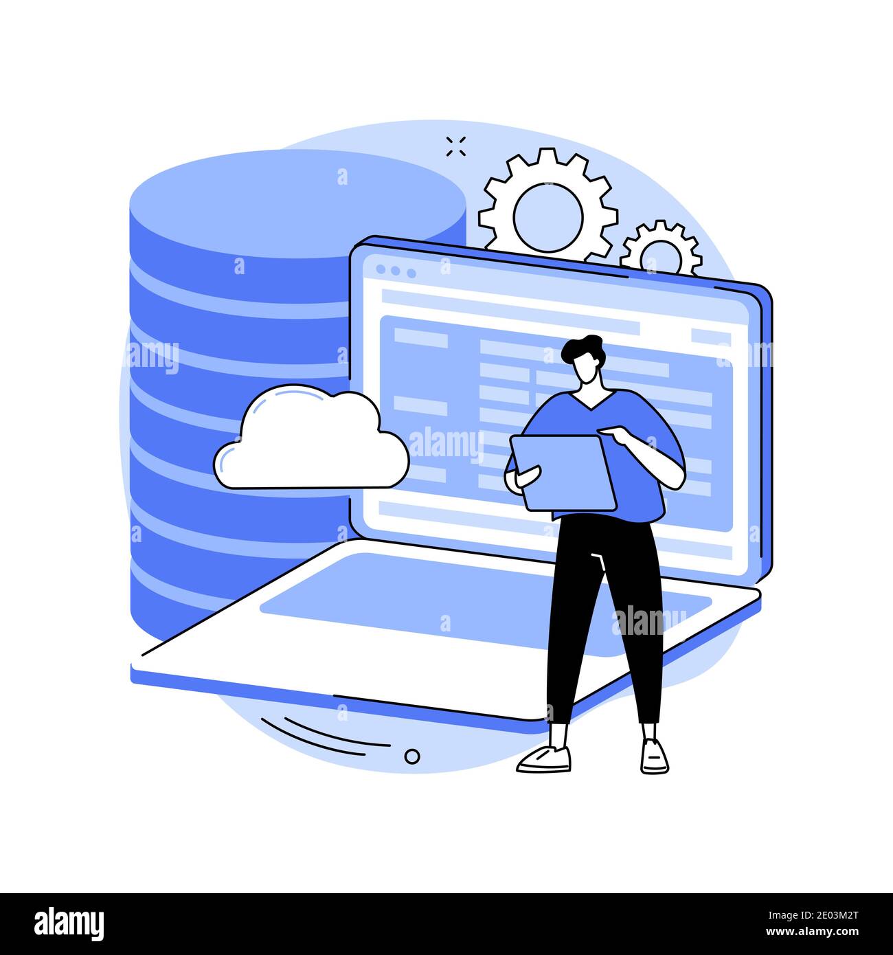 Big data programming abstract concept vector illustration Stock Vector ...