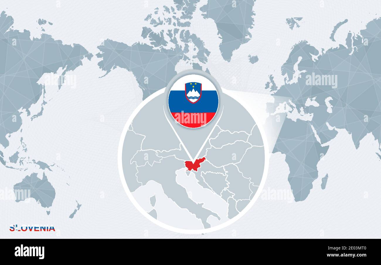 Slovenia magnified map hi-res stock photography and images - Alamy