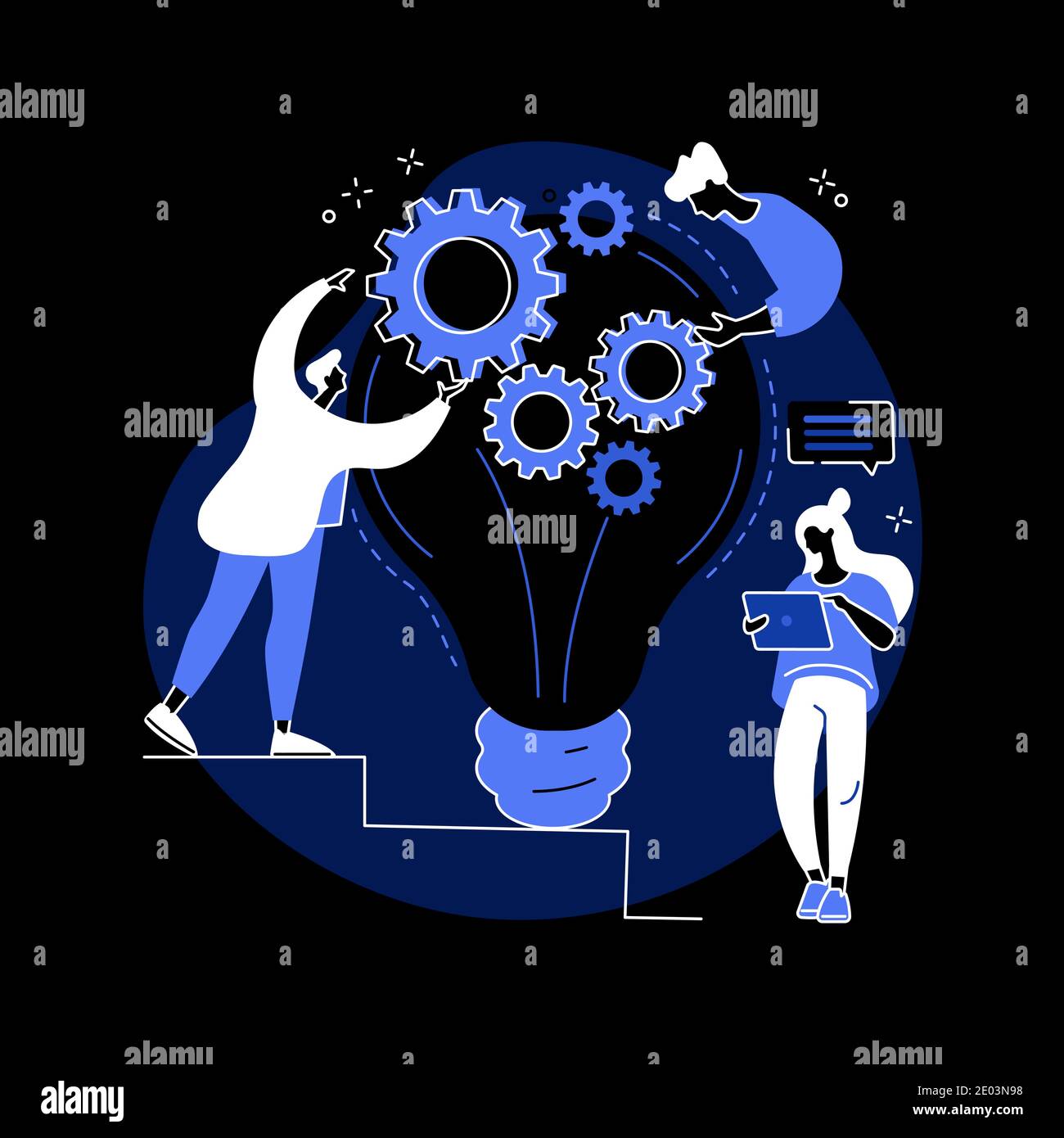 Creative idea abstract concept vector illustration Stock Vector Image ...