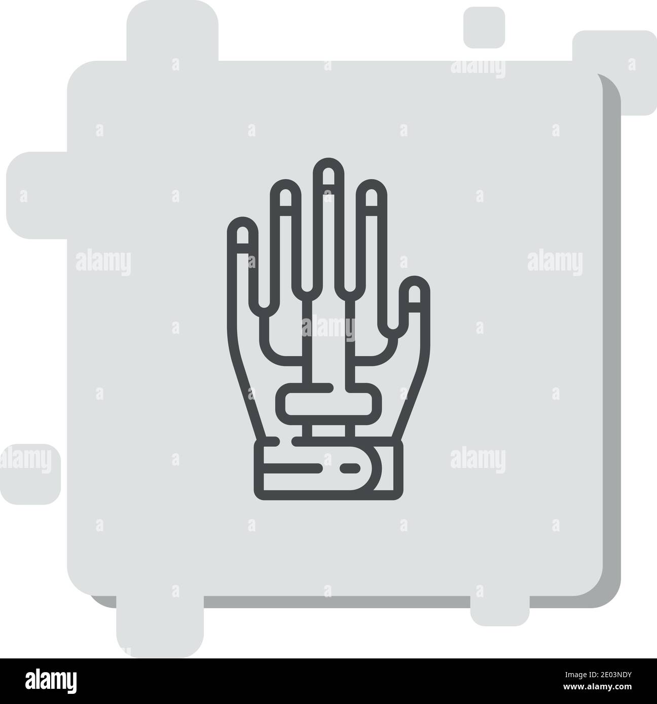 mechanical arm vector icon modern simple vector illustration Stock ...