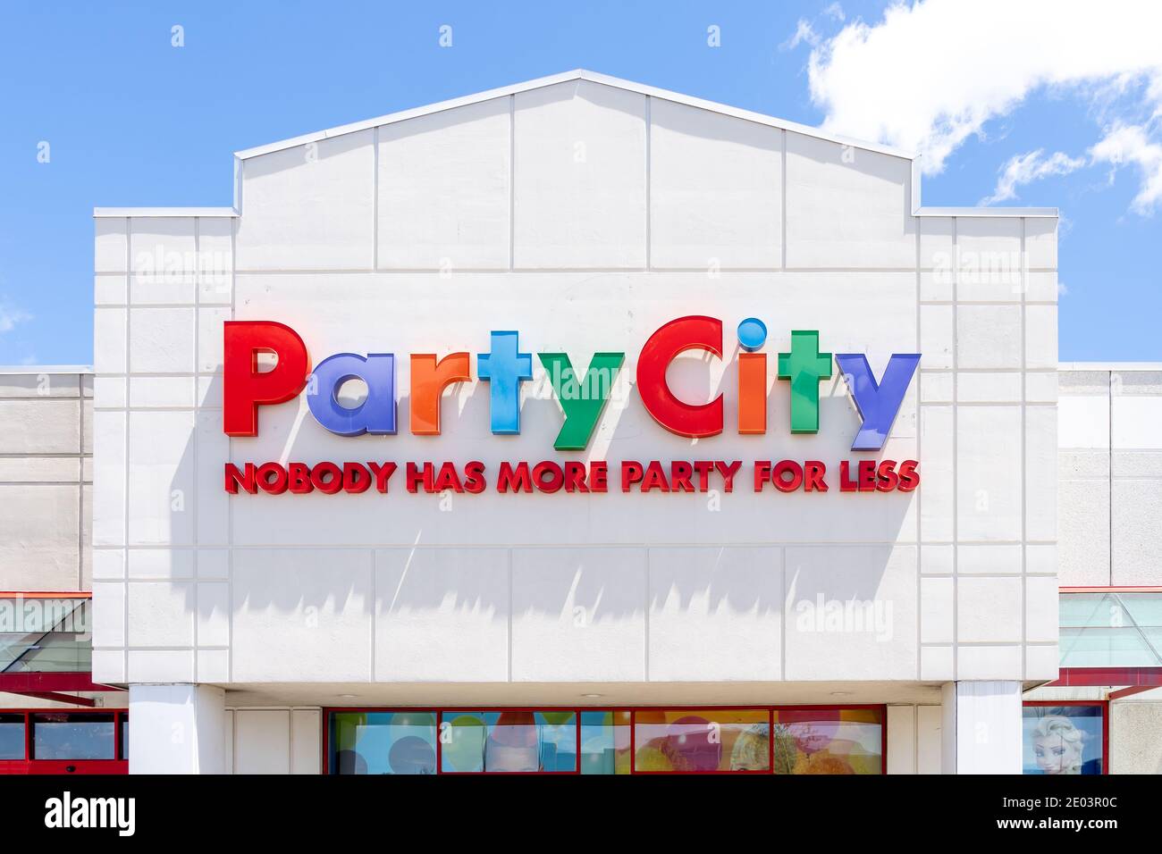 Toronto, Canada - June 3, 2019: Party City store in Toronto. P Stock Photo