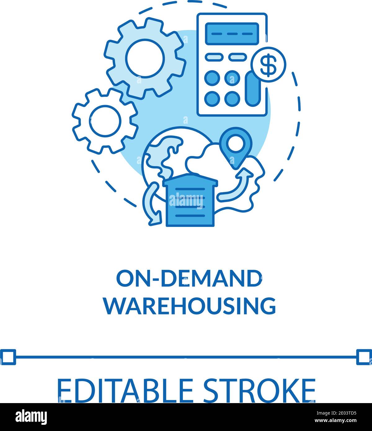 On demand warehousing concept icon Stock Vector Image & Art - Alamy