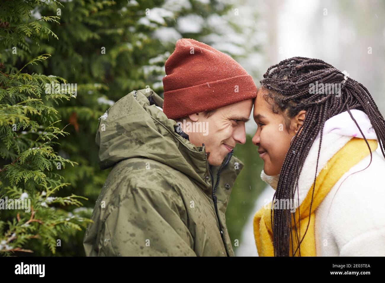 African young couple flirting outdoors hi-res stock photography and ...