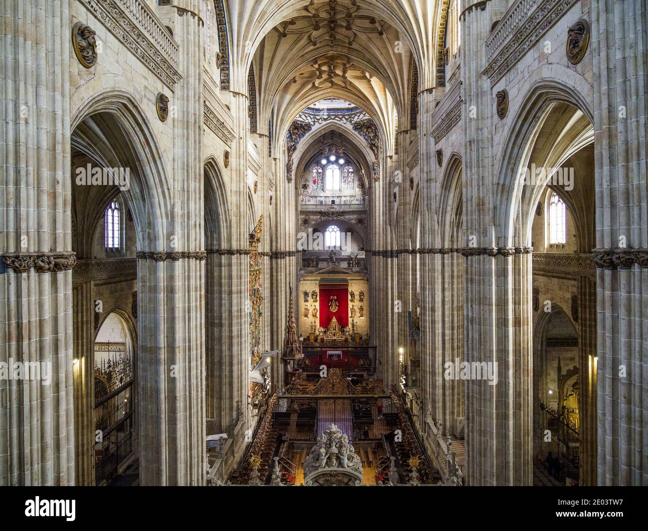 Tourist Sights of Salamanca, Spain, including University of Salamanca & the Roman Bridge Stock Photo