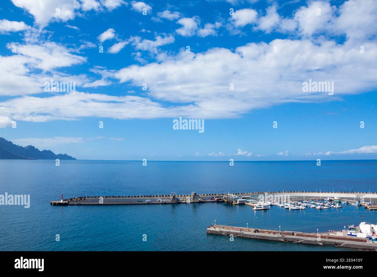Old pier and port of Las Nieves in Agaete - Stock Image