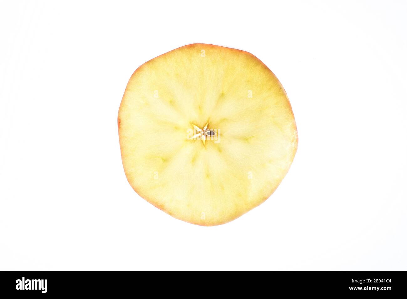 Slice of ripe Jonagold apple on white background Stock Photo Alamy