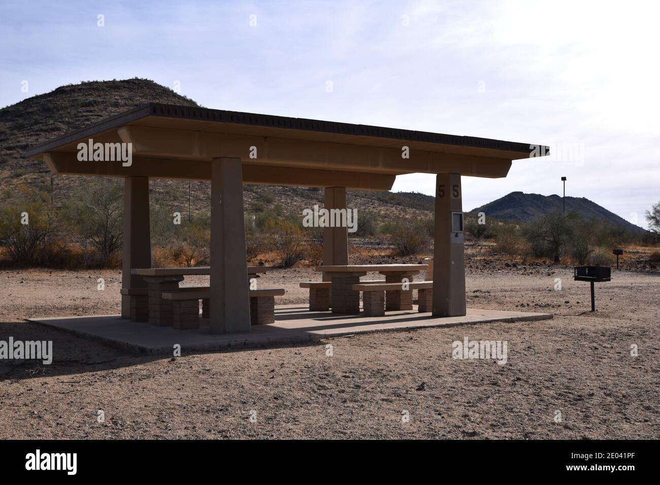 Scenic mountain views from Thunderbird Park in Glendale Arizona Stock