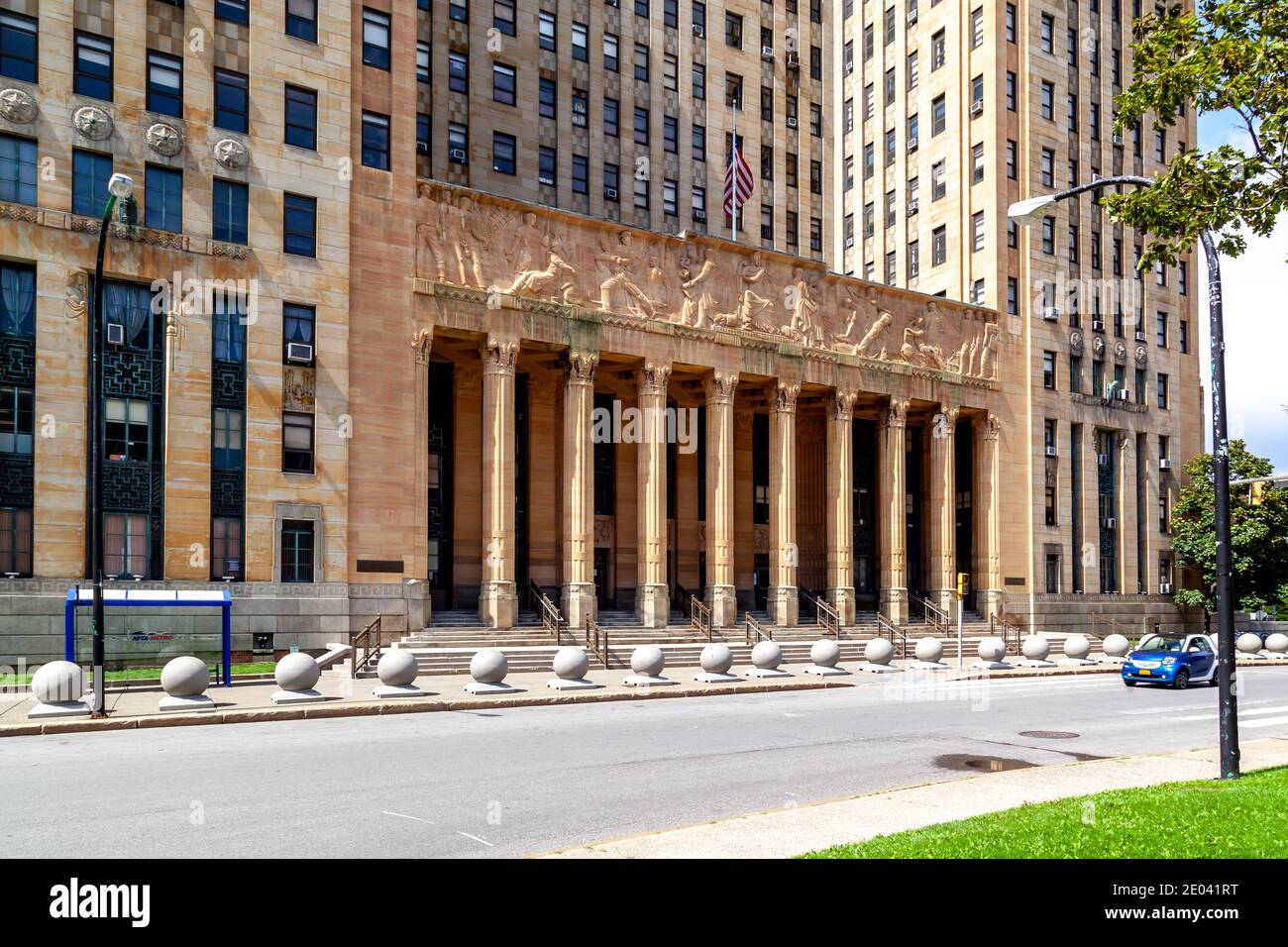 Buffalo City Hall entrance is shown in Buffalo, New York, USA. Stock Photo