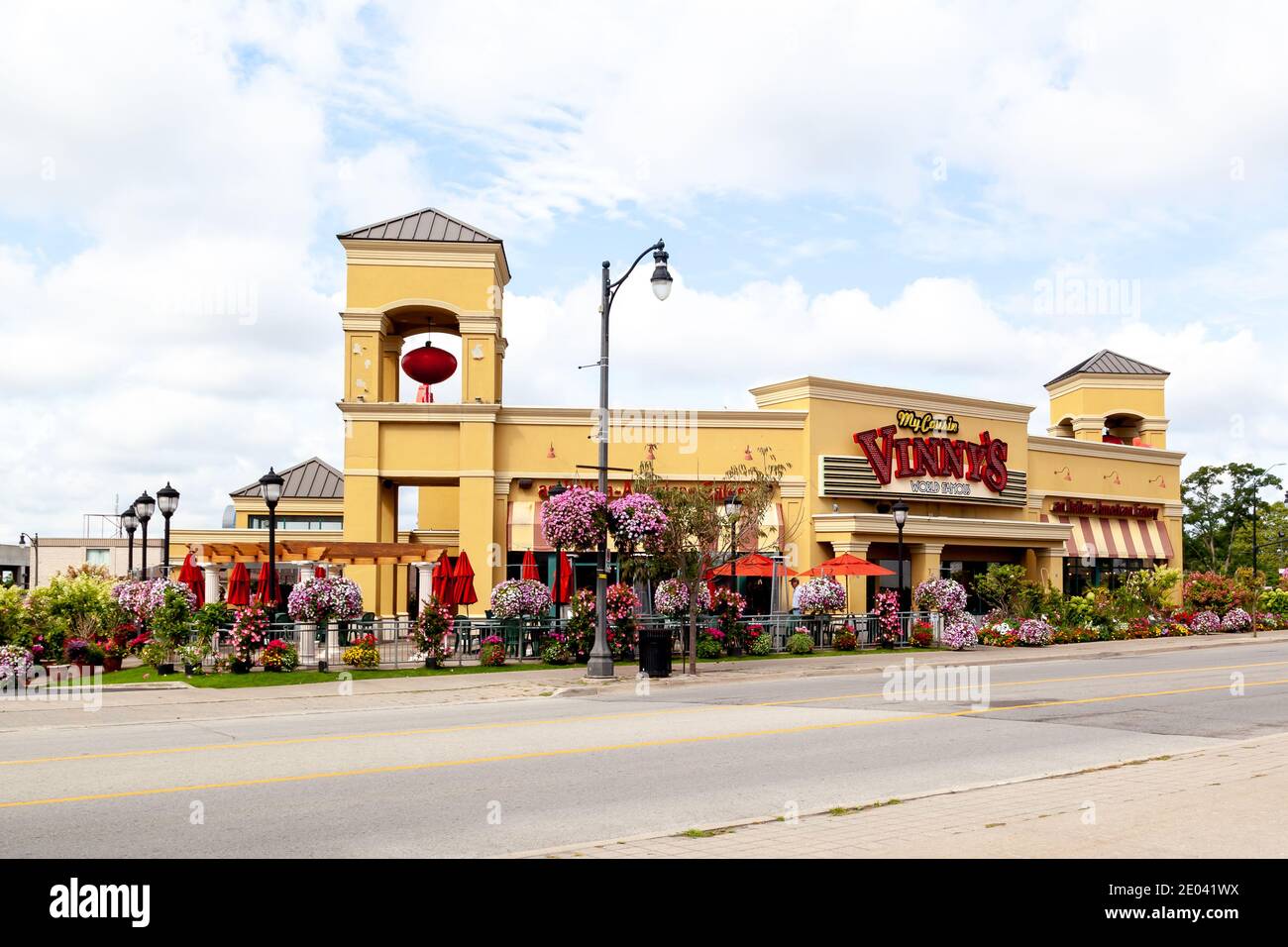 Exterior view of  My Cousin Vinny’s restaurants in Niagara falls, Ontario, Canada. Stock Photo