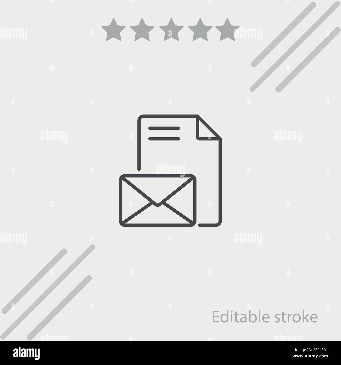 mail vector icon modern simple vector illustration Stock Vector Image ...