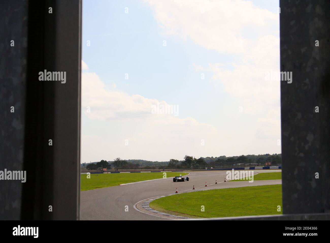 Nelson Piquet Jr in a Renault F! car on his debut leaving Abbey corner at Silverstone Race Circuit Northamptonshire England Test day 20 September 2006 Stock Photo