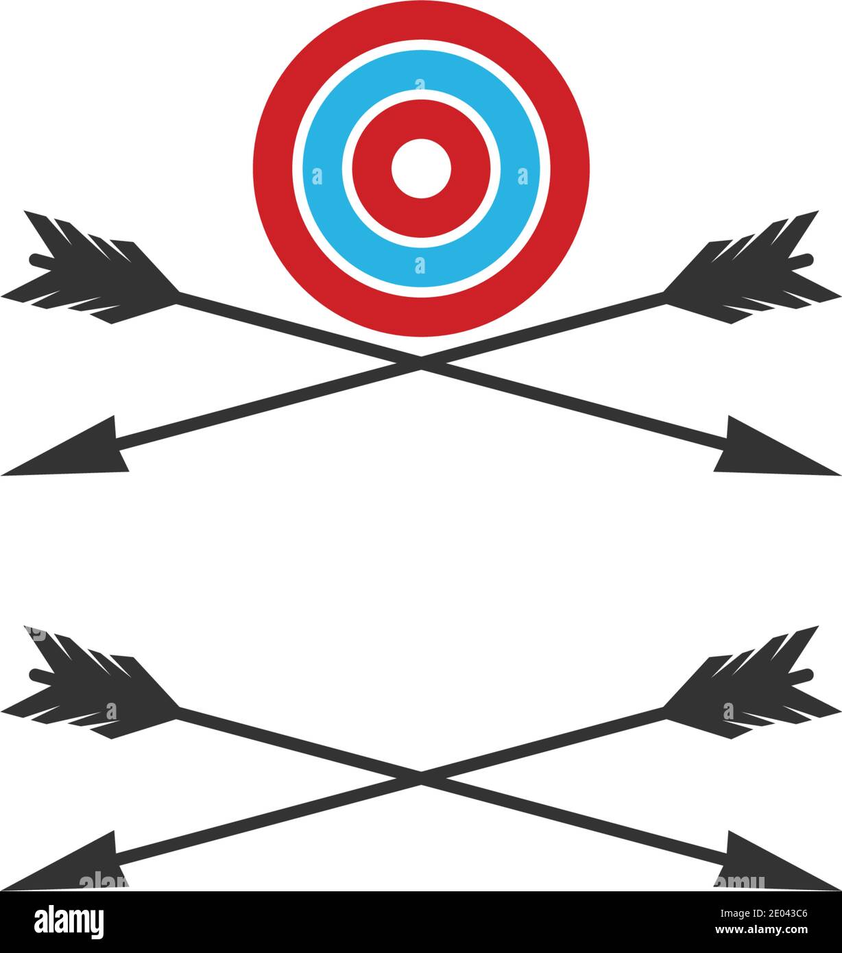 Archery logo icon vector ilustration template Stock Vector