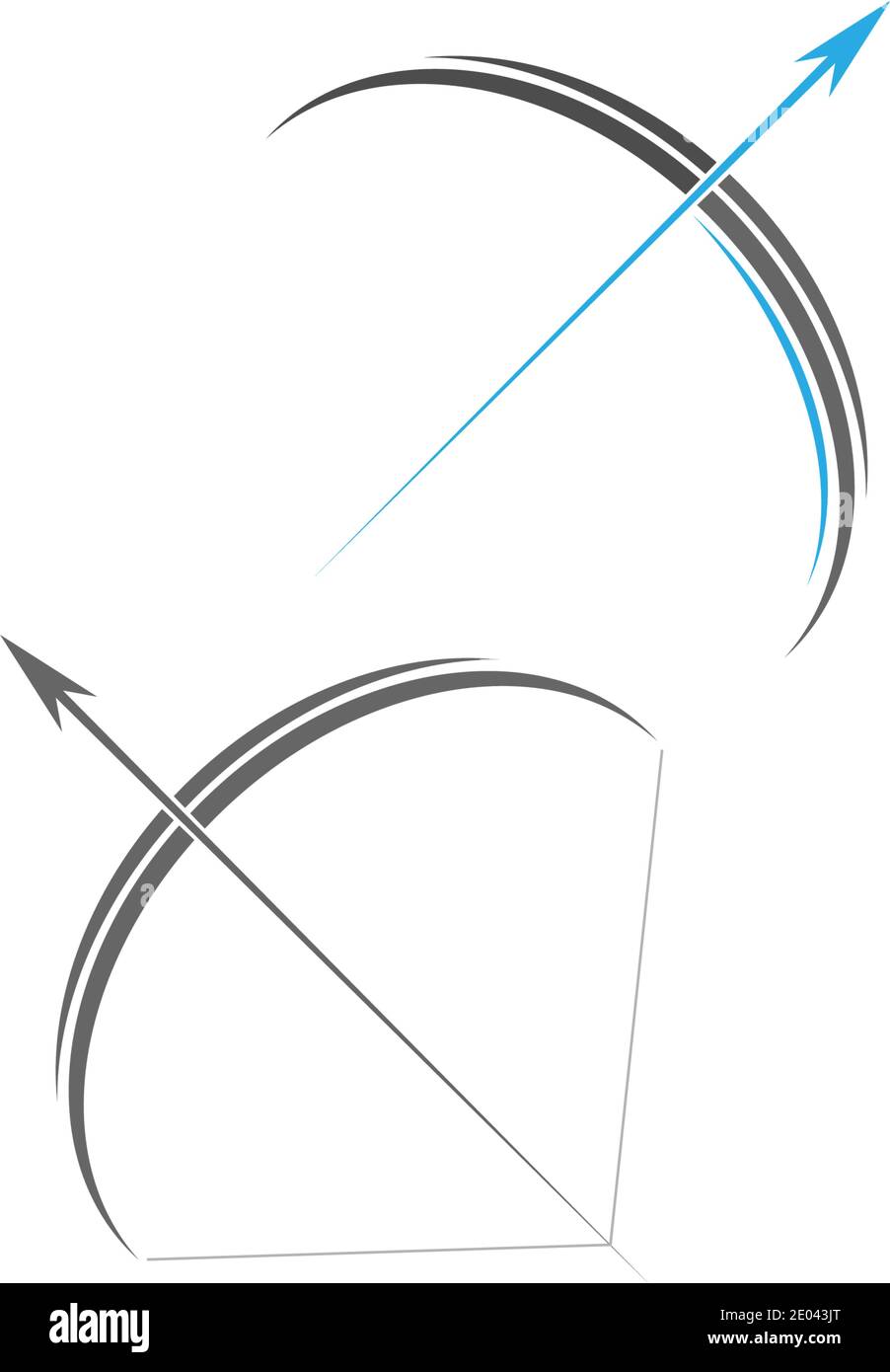 Archery logo icon vector ilustration template Stock Vector