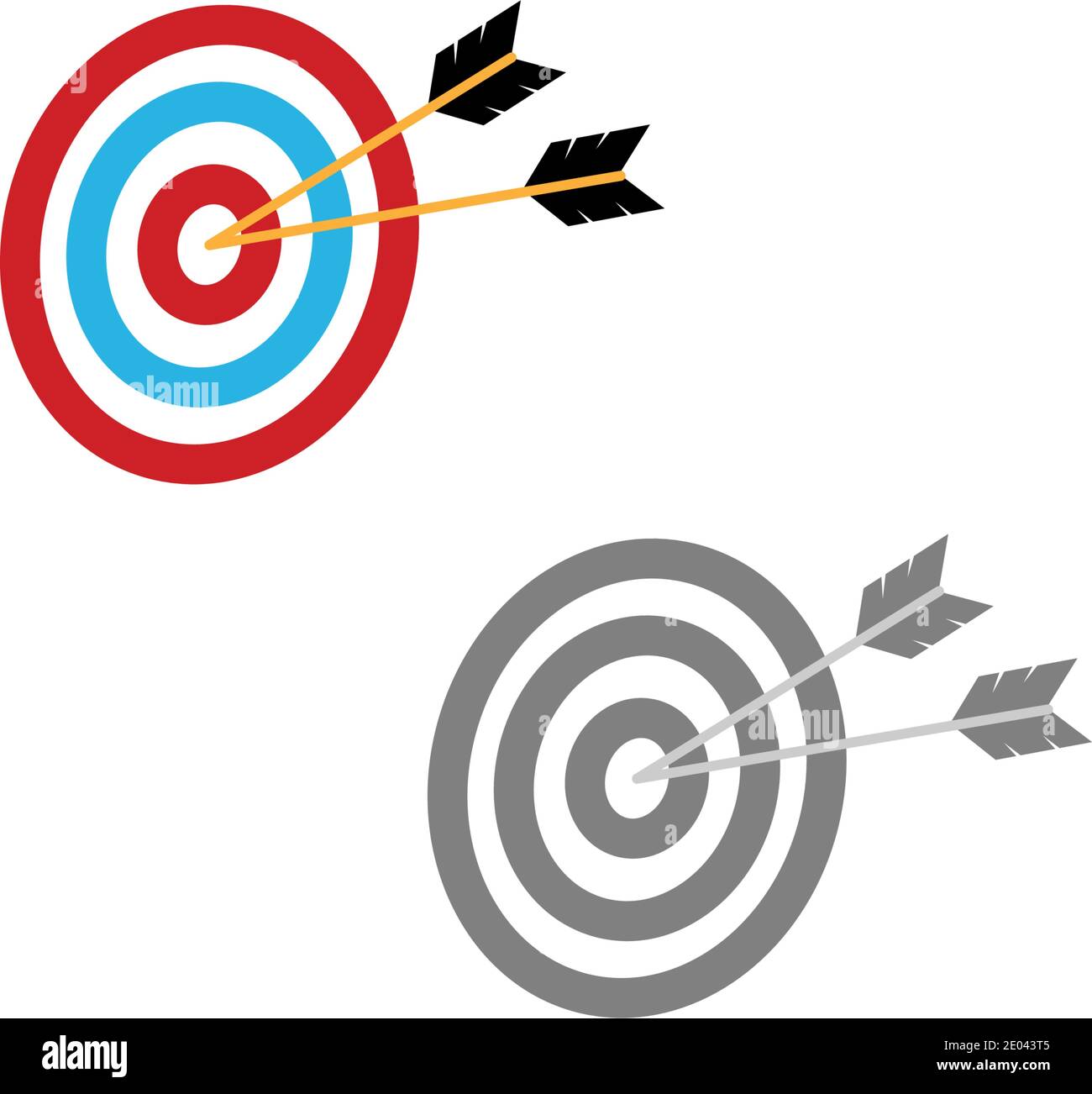 Archery logo icon vector ilustration template Stock Vector