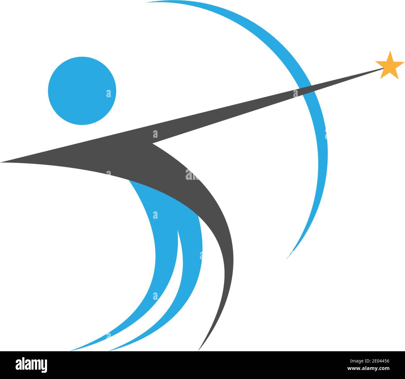 Archery logo icon vector ilustration template Stock Vector