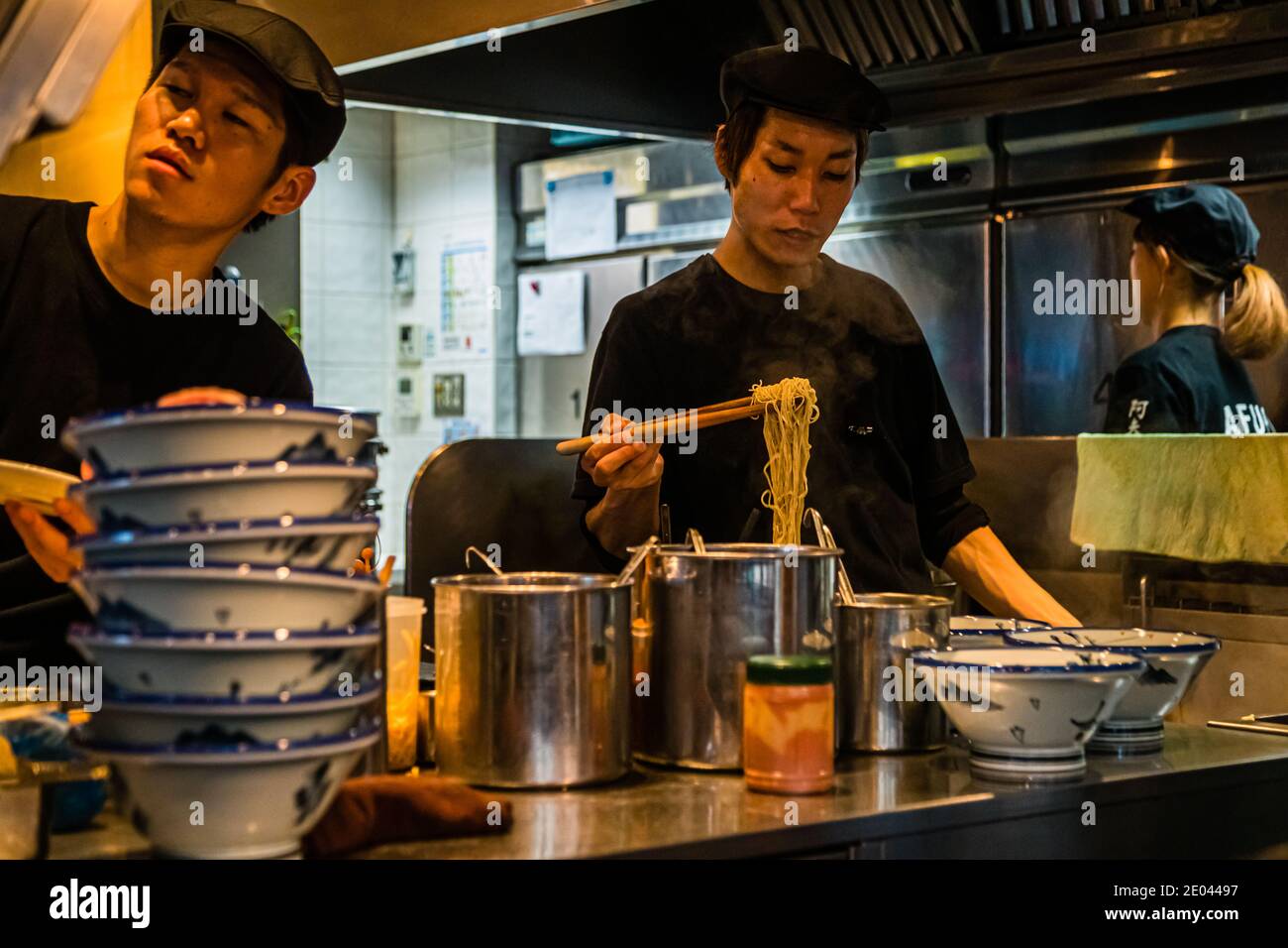 Ramen restaurant Afuri in Tokyo, Shibuya, Japan Stock Photo