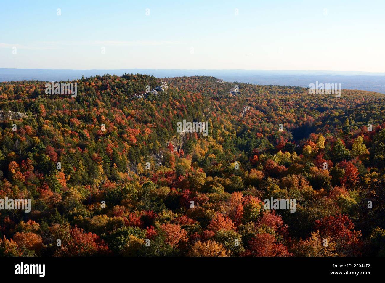 Fall Foliage in the Shawangunk Mountains Stock Photo