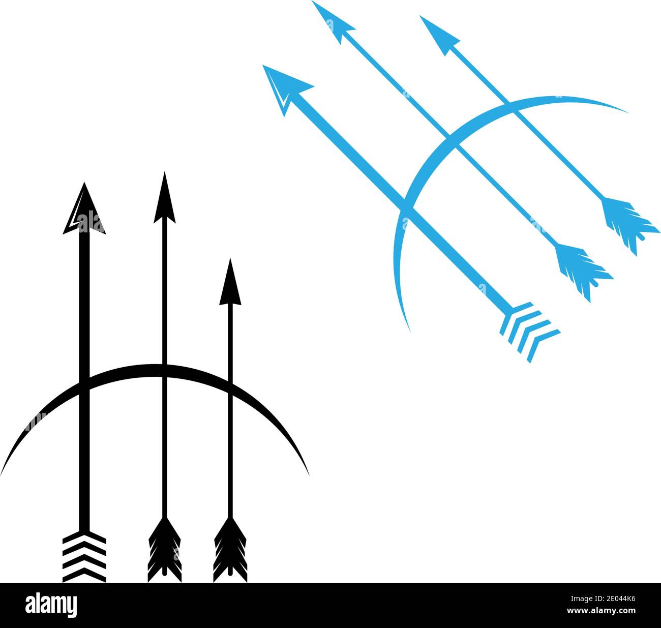 Archery logo icon vector ilustration template Stock Vector