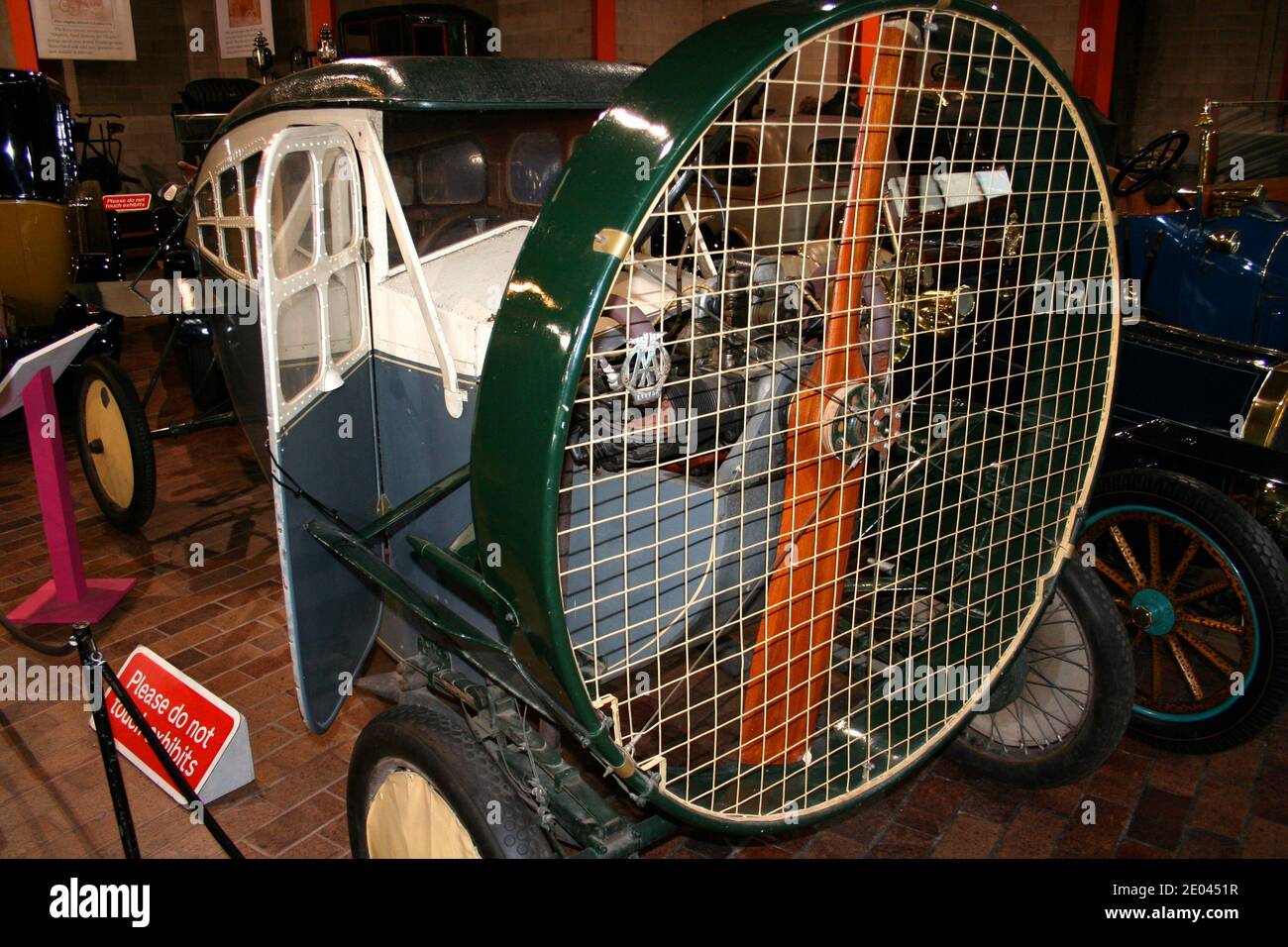 Marcel Leyat designed 1921 Helica propellor driven car on display at the Beaulieu National Motor Museum Hampshire England Stock Photo