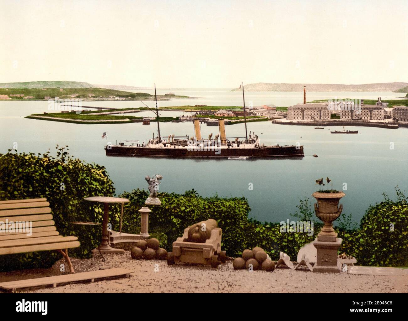 Queenstown Harbor. County Cork, Ireland, circa 1900 Stock Photo Alamy