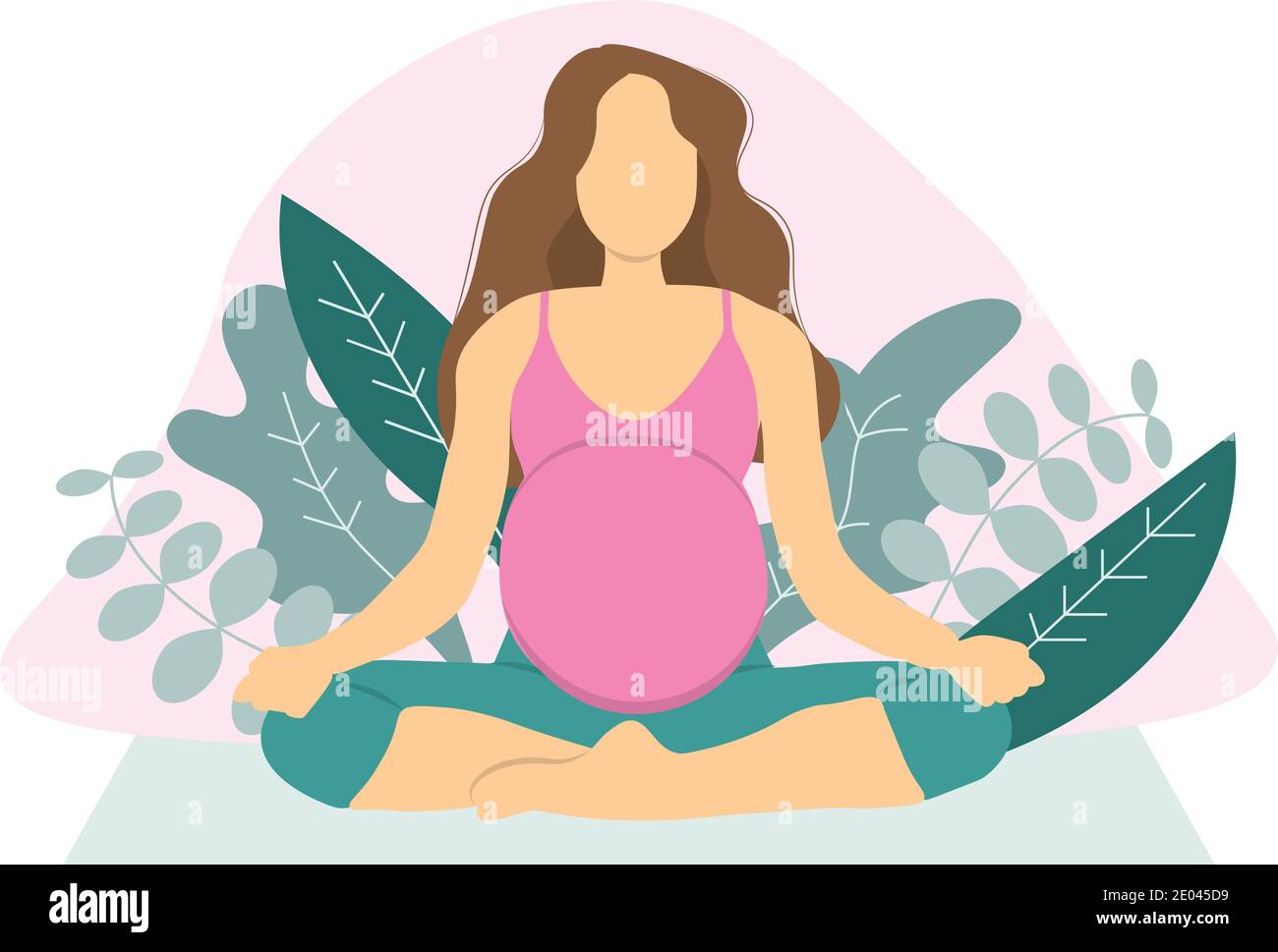 Yoga woman in position Stock Vector Images - Alamy