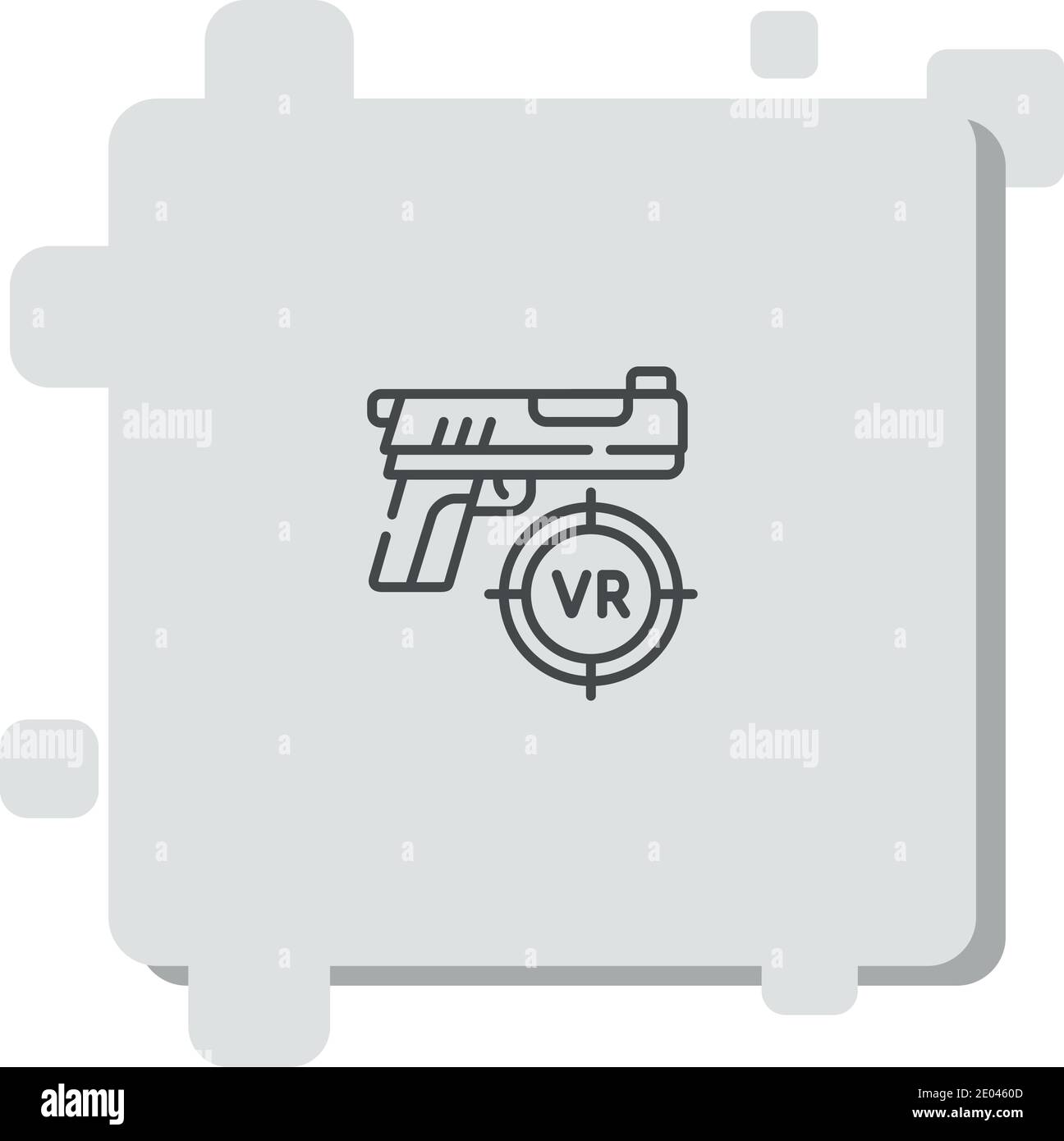 shooting game vector icon modern simple vector illustration Stock Vector
