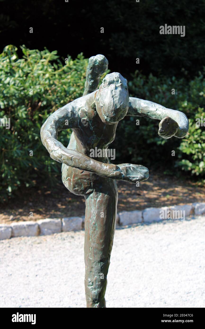 Sculpture of Isadora Duncan, park in Opatija, Adriatic coast, Croatia, Europe Stock Photo