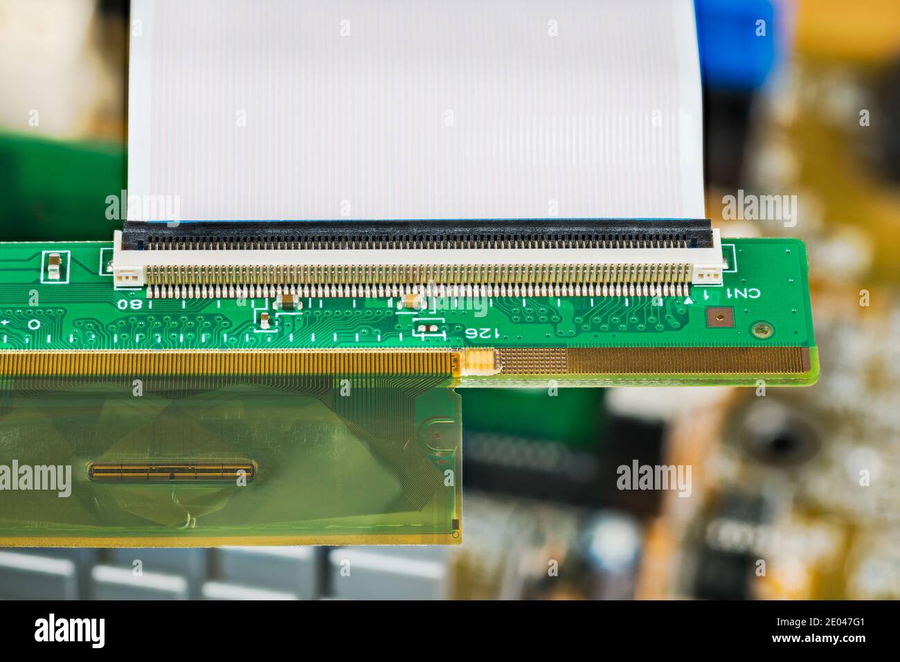 Plastic Flexible Circuit Board For LCD Panels And White Ribbon Cable 