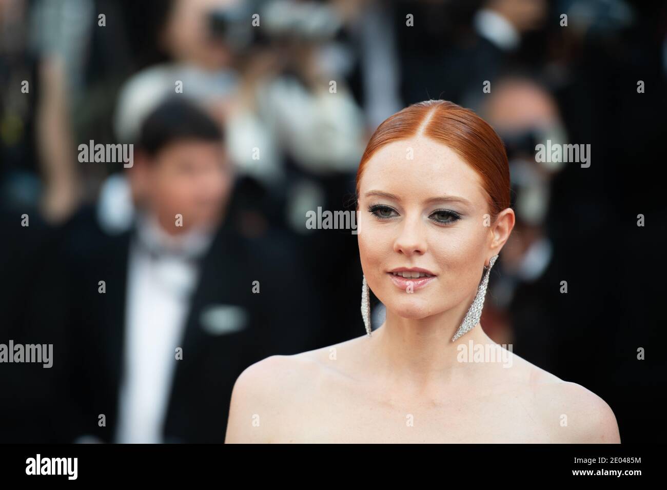 CANNES, FRANCE - MAY 21: Barbara Meier attends the 'The Meyerowitz Stories' screening during the 70th annual Cannes Film Festival Stock Photo