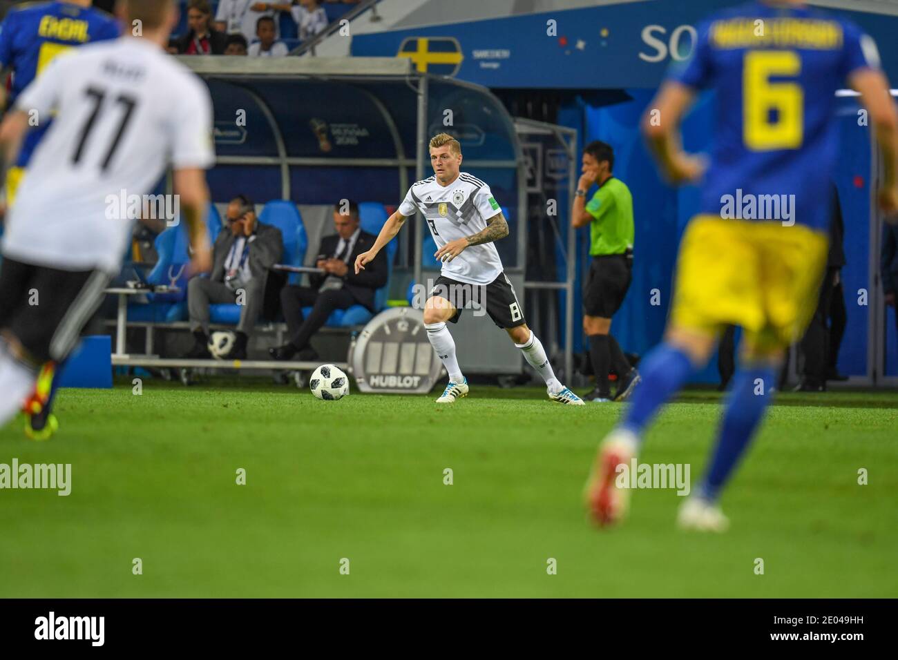 SOCHI, RUSSIA-23 JUNE 2018 Toni Kroos of Germany during the Russia 2018 World Cup Group F football match between Germany and Sweden Stock Photo